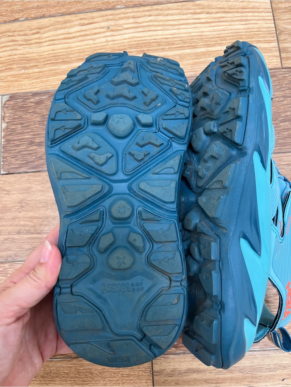 Hoka Teal and Navy Lightweight Women’s Sandals - Picture 3 of 7